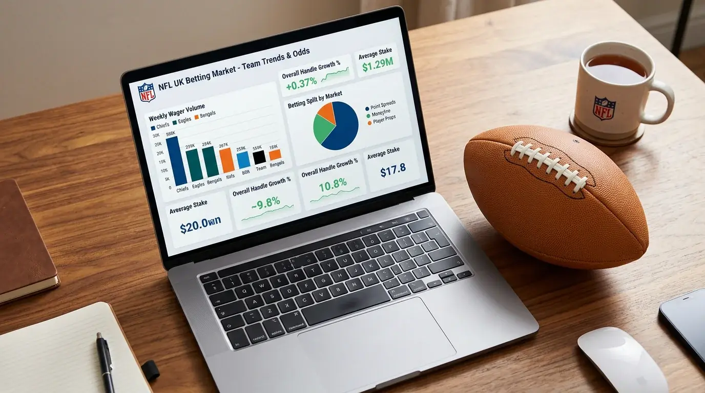 NFL UK betting market statistics and audience data